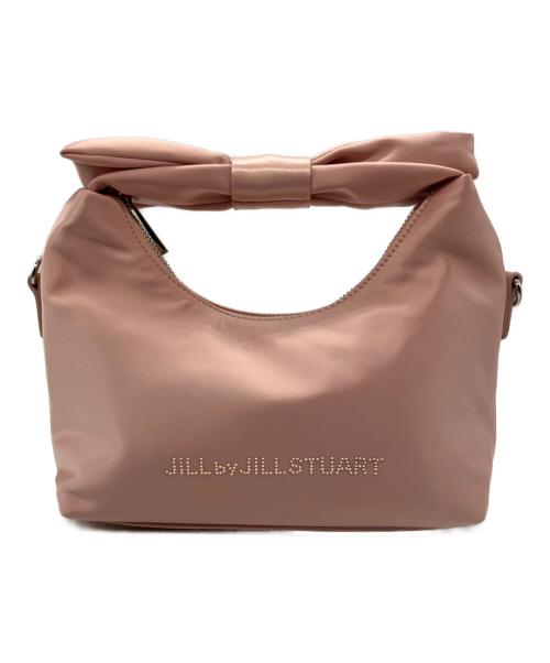 JILL STUART（ジルスチュアート）JILL STUART (ジルスチュアート) リボンハンドルサテンバッグ ピンク サイズ:-の古着・服飾アイテム
