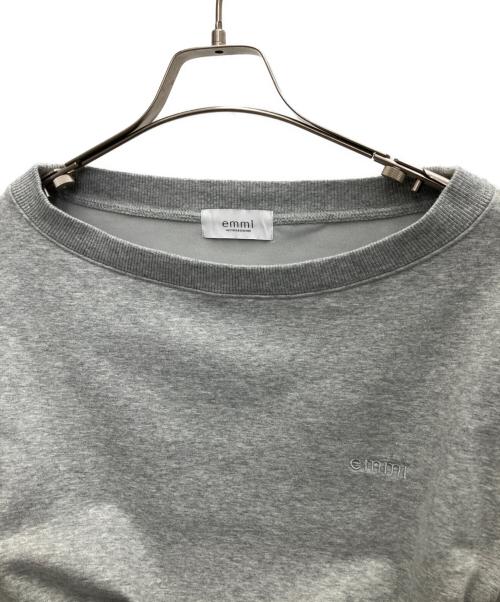 emmi（エミ）emmi (エミ) 布帛ドッキング裏毛セットアップ ライトグレー サイズ:SIZE 0の古着・服飾アイテム
