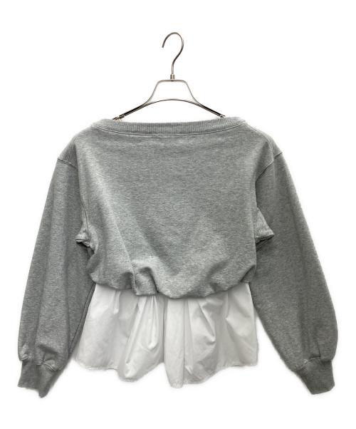 emmi（エミ）emmi (エミ) 布帛ドッキング裏毛セットアップ ライトグレー サイズ:SIZE 0の古着・服飾アイテム