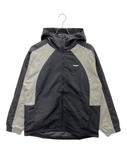 HUF（ハフ）HUF (ハフ) ナイロンジャケット ブラック×グレー サイズ:Mの古着・服飾アイテム