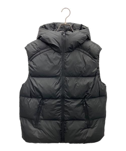 DIESEL（ディーゼル）DIESEL (ディーゼル) 中綿ベスト ブラック サイズ:Mの古着・服飾アイテム