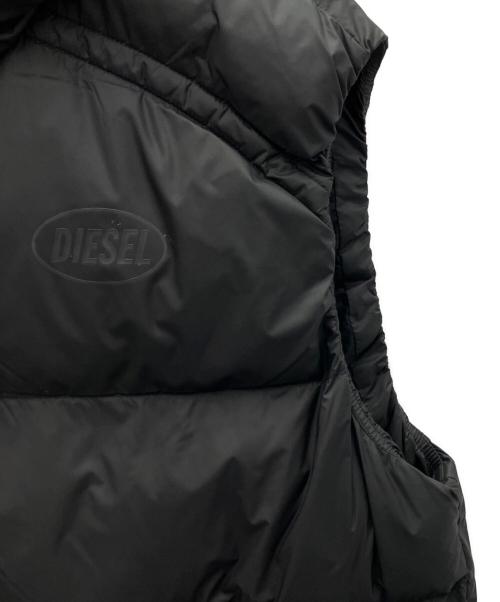 DIESEL（ディーゼル）DIESEL (ディーゼル) 中綿ベスト ブラック サイズ:Mの古着・服飾アイテム