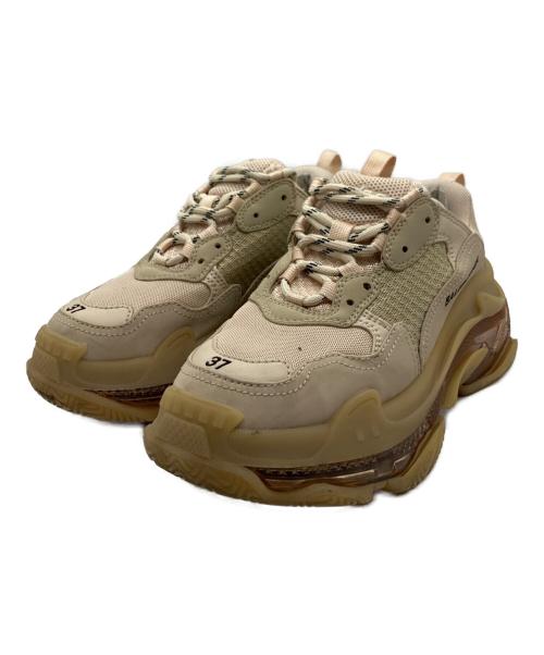 BALENCIAGA（バレンシアガ）BALENCIAGA (バレンシアガ) Triple S Clear Sole ベージュ サイズ:24.5の古着・服飾アイテム