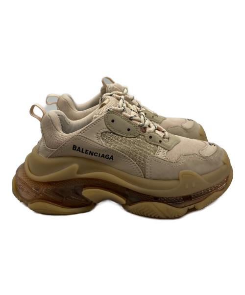 BALENCIAGA（バレンシアガ）BALENCIAGA (バレンシアガ) Triple S Clear Sole ベージュ サイズ:24.5の古着・服飾アイテム