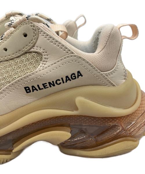 BALENCIAGA（バレンシアガ）BALENCIAGA (バレンシアガ) Triple S Clear Sole ベージュ サイズ:24.5の古着・服飾アイテム