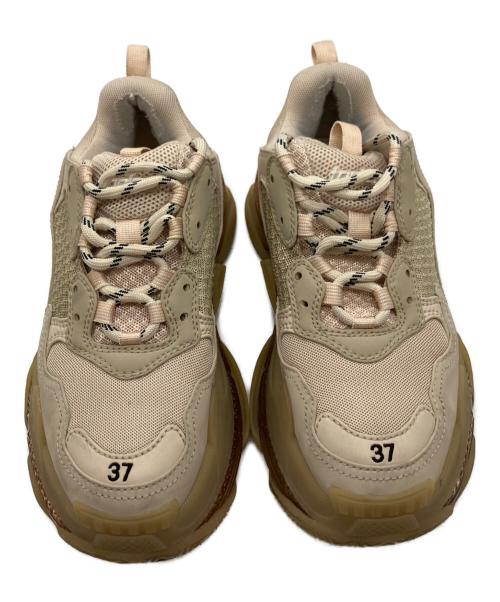 BALENCIAGA（バレンシアガ）BALENCIAGA (バレンシアガ) Triple S Clear Sole ベージュ サイズ:24.5の古着・服飾アイテム