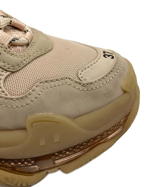 BALENCIAGA（バレンシアガ）BALENCIAGA (バレンシアガ) Triple S Clear Sole ベージュ サイズ:24.5の古着・服飾アイテム
