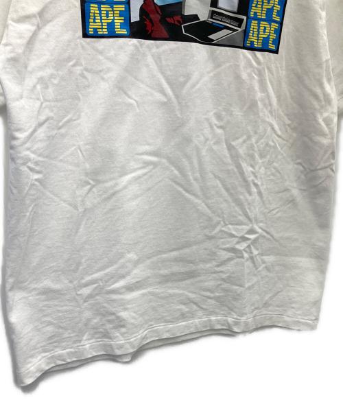 A BATHING APE（アベイシングエイプ）A BATHING APE (アベイシングエイプ) 半袖カットソー ホワイト サイズ:Lの古着・服飾アイテム