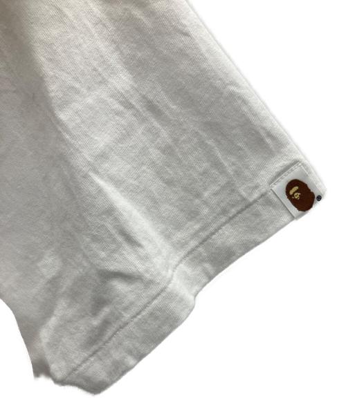 A BATHING APE（アベイシングエイプ）A BATHING APE (アベイシングエイプ) 半袖カットソー ホワイト サイズ:Lの古着・服飾アイテム