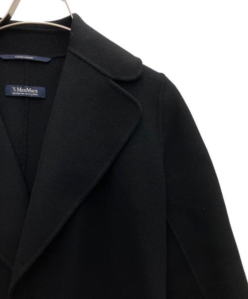 'S Max Mara（エスマックスマーラ）'S Max Mara (エスマックスマーラ) ガウンコート ブラック サイズ:SIZE38の古着・服飾アイテム
