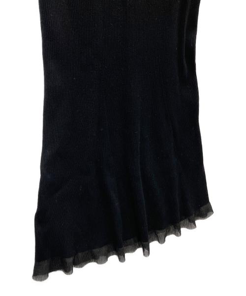 FRAY ID（フレイ アイディー）FRAY ID (フレイ アイディー) ニットワンピース ブラック サイズ:SIZEFREEの古着・服飾アイテム