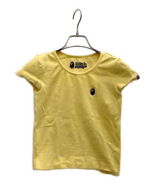A BATHING APE（アベイシングエイプ）A BATHING APE (アベイシングエイプ) 半袖カットソー イエロー サイズ:XSの古着・服飾アイテム