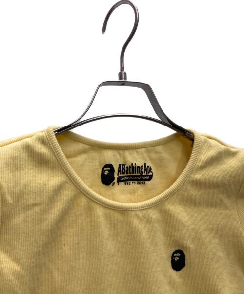 A BATHING APE（アベイシングエイプ）A BATHING APE (アベイシングエイプ) 半袖カットソー イエロー サイズ:XSの古着・服飾アイテム