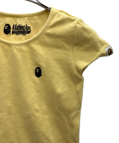 A BATHING APE（アベイシングエイプ）A BATHING APE (アベイシングエイプ) 半袖カットソー イエロー サイズ:XSの古着・服飾アイテム