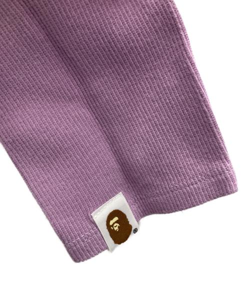A BATHING APE（アベイシングエイプ）A BATHING APE (アベイシングエイプ) 長袖カットソー バイオレット サイズ:Sの古着・服飾アイテム