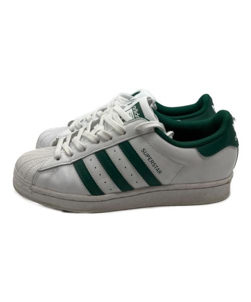 adidas（アディダス）adidas (アディダス) SUPERSTAR フットウェアホワイト/グリーン グリーン×ホワイト サイズ:25.5の古着・服飾アイテム