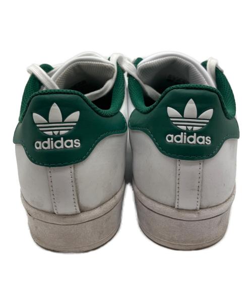 adidas（アディダス）adidas (アディダス) SUPERSTAR フットウェアホワイト/グリーン グリーン×ホワイト サイズ:25.5の古着・服飾アイテム