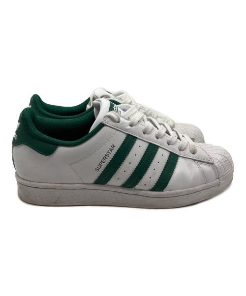 adidas（アディダス）adidas (アディダス) SUPERSTAR フットウェアホワイト/グリーン グリーン×ホワイト サイズ:25.5の古着・服飾アイテム