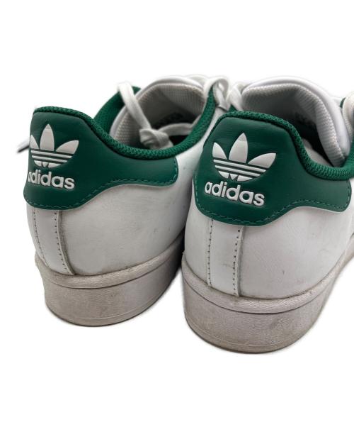 adidas（アディダス）adidas (アディダス) SUPERSTAR フットウェアホワイト/グリーン グリーン×ホワイト サイズ:25.5の古着・服飾アイテム