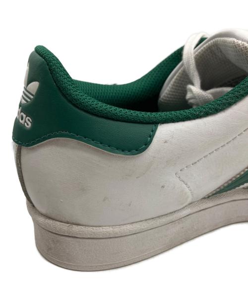 adidas（アディダス）adidas (アディダス) SUPERSTAR フットウェアホワイト/グリーン グリーン×ホワイト サイズ:25.5の古着・服飾アイテム