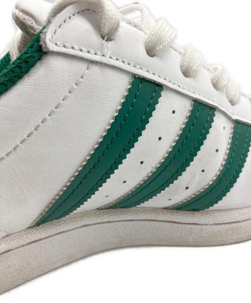 adidas（アディダス）adidas (アディダス) SUPERSTAR フットウェアホワイト/グリーン グリーン×ホワイト サイズ:25.5の古着・服飾アイテム