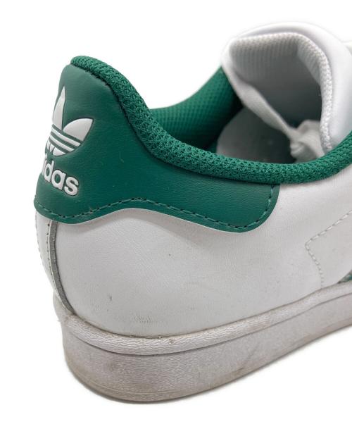 adidas（アディダス）adidas (アディダス) SUPERSTAR フットウェアホワイト/グリーン グリーン×ホワイト サイズ:25.5の古着・服飾アイテム