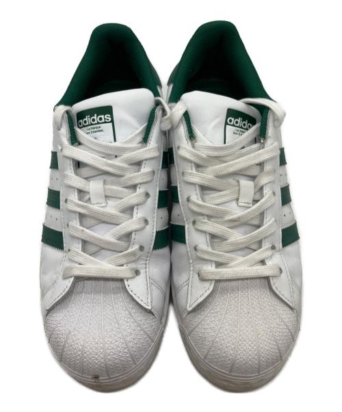 adidas（アディダス）adidas (アディダス) SUPERSTAR フットウェアホワイト/グリーン グリーン×ホワイト サイズ:25.5の古着・服飾アイテム