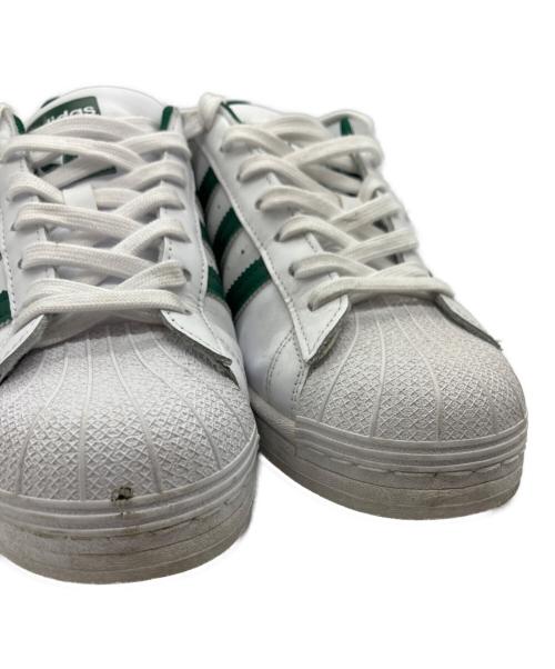 adidas（アディダス）adidas (アディダス) SUPERSTAR フットウェアホワイト/グリーン グリーン×ホワイト サイズ:25.5の古着・服飾アイテム