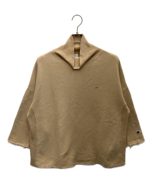 Champion REVERSE WEAVE（チャンピオン リバース ウィーブ）Champion REVERSE WEAVE (チャンピオン リバース ウィーブ) HIGH NECK SWEAT SHIRT ベージュ サイズ:Lの古着・服飾アイテム