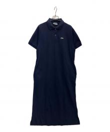 LACOSTE（ラコステ）の古着「半袖ワンピース」｜ネイビー