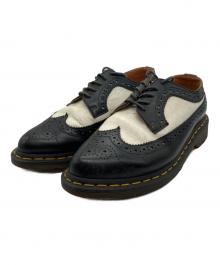 Dr.Martens（ドクターマーチン）の古着「ウィングチップシューズ」｜ブラック×ホワイト