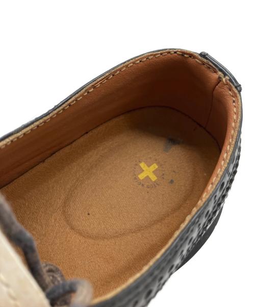 Dr.Martens（ドクターマーチン）Dr.Martens (ドクターマーチン) ウィングチップシューズ ブラック×ホワイト サイズ:UK5の古着・服飾アイテム