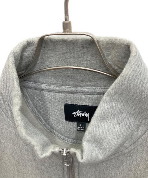 stussy（ステューシー）stussy (ステューシー) ハーフジップスウェット グレー サイズ:Lの古着・服飾アイテム