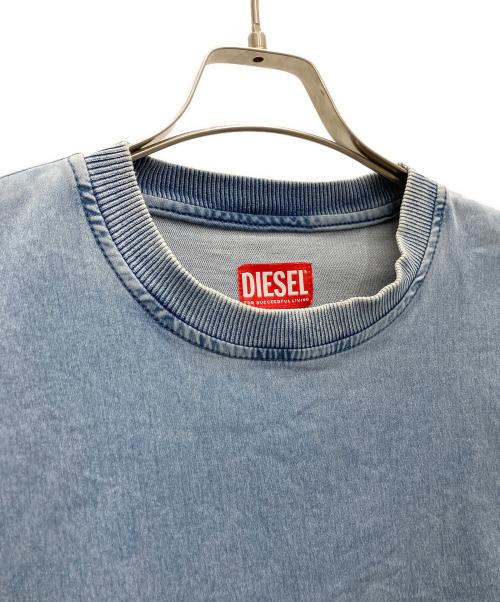 DIESEL（ディーゼル）DIESEL (ディーゼル) 半袖カットソー インディゴ サイズ:Mの古着・服飾アイテム