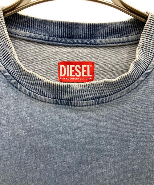 DIESEL（ディーゼル）DIESEL (ディーゼル) 半袖カットソー インディゴ サイズ:Mの古着・服飾アイテム