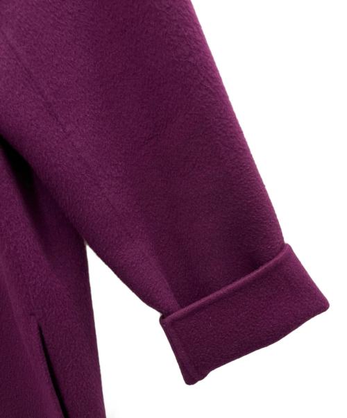 theory（セオリー）theory (セオリー) ノーカラーコート パープル サイズ:Pの古着・服飾アイテム