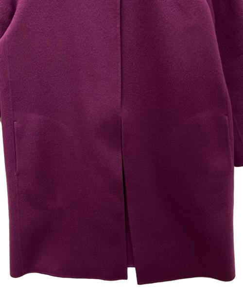 theory（セオリー）theory (セオリー) ノーカラーコート パープル サイズ:Pの古着・服飾アイテム