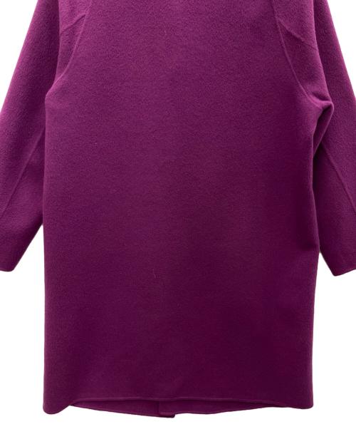 theory（セオリー）theory (セオリー) ノーカラーコート パープル サイズ:Pの古着・服飾アイテム