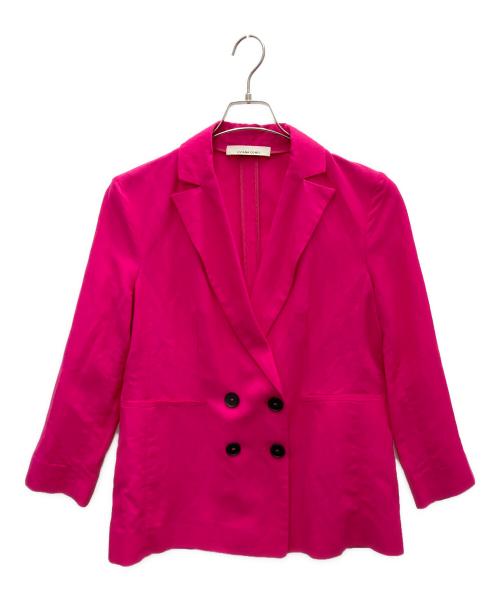 LIVIANA CONTI（リビアナコンティ）LIVIANA CONTI (リビアナコンティ) テーラードジャケット ショッキングピンク サイズ:SIZE40の古着・服飾アイテム