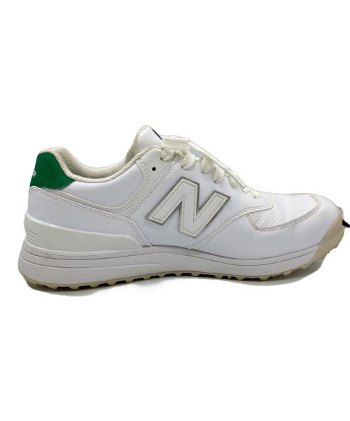 NEW BALANCE（ニューバランス）NEW BALANCE (ニューバランス) ゴルフシューズ ホワイト×グリーン サイズ:SIZE 25cmの古着・服飾アイテム