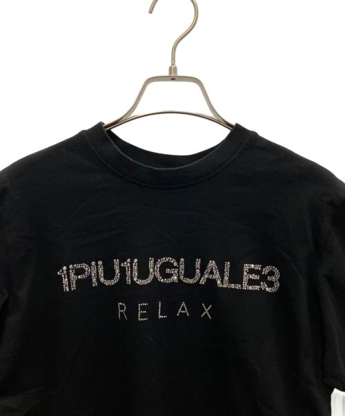 1PIU1UGUALE3 RELAX（ウノピゥウノウグァーレトレ リラックス）1PIU1UGUALE3 RELAX (ウノピゥウノウグァーレトレ リラックス) 半袖カットソー ブラック サイズ:Sの古着・服飾アイテム