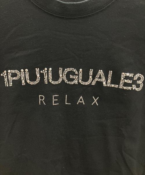 1PIU1UGUALE3 RELAX（ウノピゥウノウグァーレトレ リラックス）1PIU1UGUALE3 RELAX (ウノピゥウノウグァーレトレ リラックス) 半袖カットソー ブラック サイズ:Sの古着・服飾アイテム