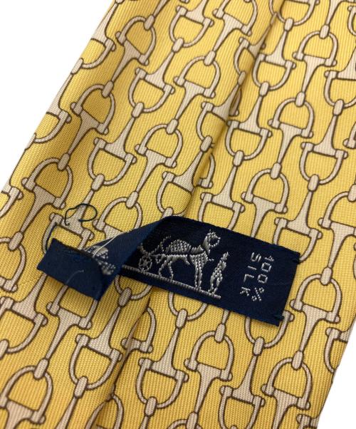 HERMES（エルメス）HERMES (エルメス) ネクタイ イエロー サイズ:-の古着・服飾アイテム