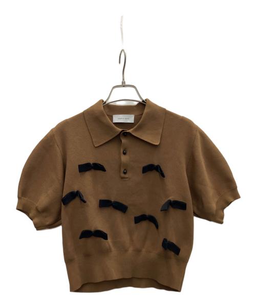 Adam et Rope（アダム エ ロペ）Adam et Rope (アダム エ ロペ) 半袖カットソー ブラウン サイズ:FREEの古着・服飾アイテム