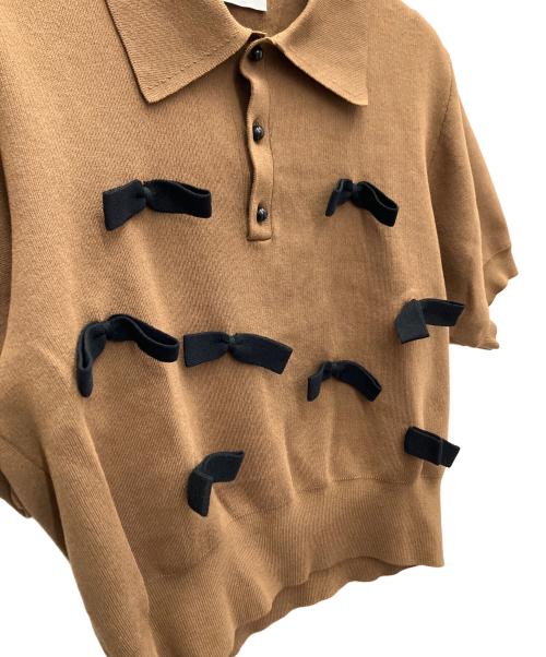 Adam et Rope（アダム エ ロペ）Adam et Rope (アダム エ ロペ) 半袖カットソー ブラウン サイズ:FREEの古着・服飾アイテム
