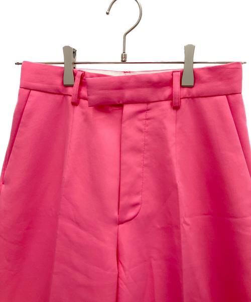 MAISON SPECIAL（メゾンスペシャル）MAISON SPECIAL (メゾンスペシャル) カラーワイドスラックス ショッキングピンク サイズ:SIZE38の古着・服飾アイテム
