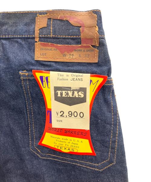 TEXAS（テキサス）TEXAS (テキサス) フレアデニム インディゴ サイズ:SIZE W29×L32 未使用品の古着・服飾アイテム