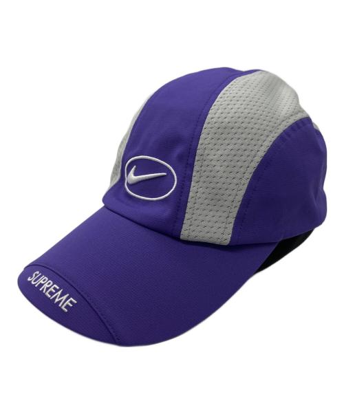 NIKE（ナイキ）NIKE (ナイキ) Supreme (シュプリーム) キャップ パープル×グレーの古着・服飾アイテム