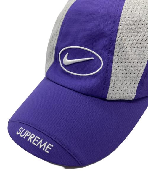 NIKE（ナイキ）NIKE (ナイキ) Supreme (シュプリーム) キャップ パープル×グレーの古着・服飾アイテム