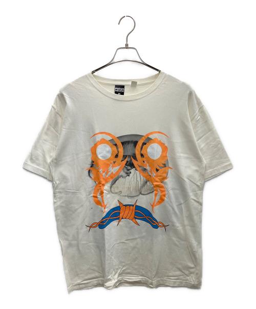 PHENOMENON（フェノメノン）PHENOMENON (フェノメノン) 半袖カットソー オレンジ×ホワイト サイズ:XXLの古着・服飾アイテム